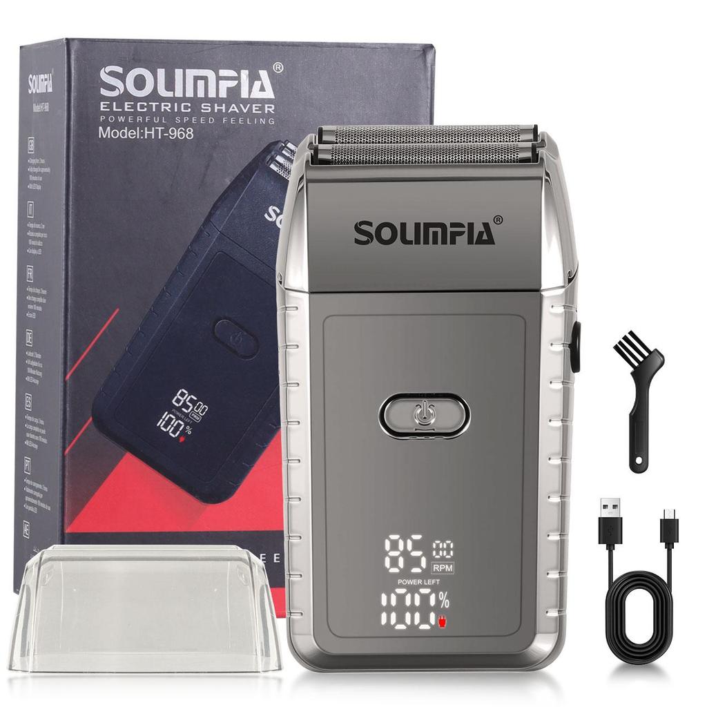 SOUIMPIA 3D Flexible Blade Shaver 7500/8500RPM Dual-Speed Motor with USB Charging