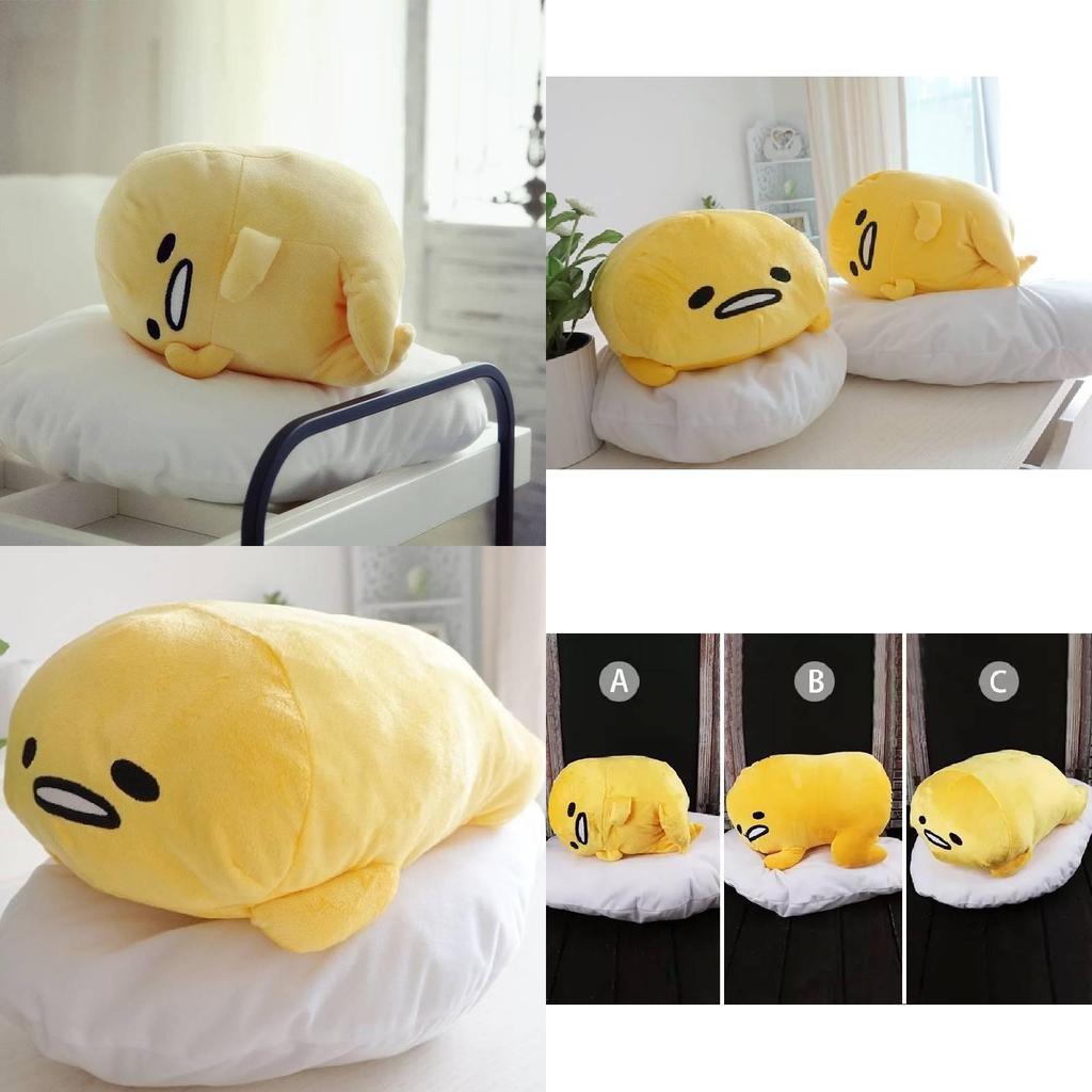 Adorable Large Gudetama Plush Pillow Soft Cuddle Cushion With Premium Pp Cotton Filling