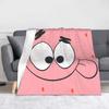Funny Smile Face SpongeBobing Cartoon Blankets  Fleece Funny Soft Throw Blanket for Home Restaurant Autumn/Winter