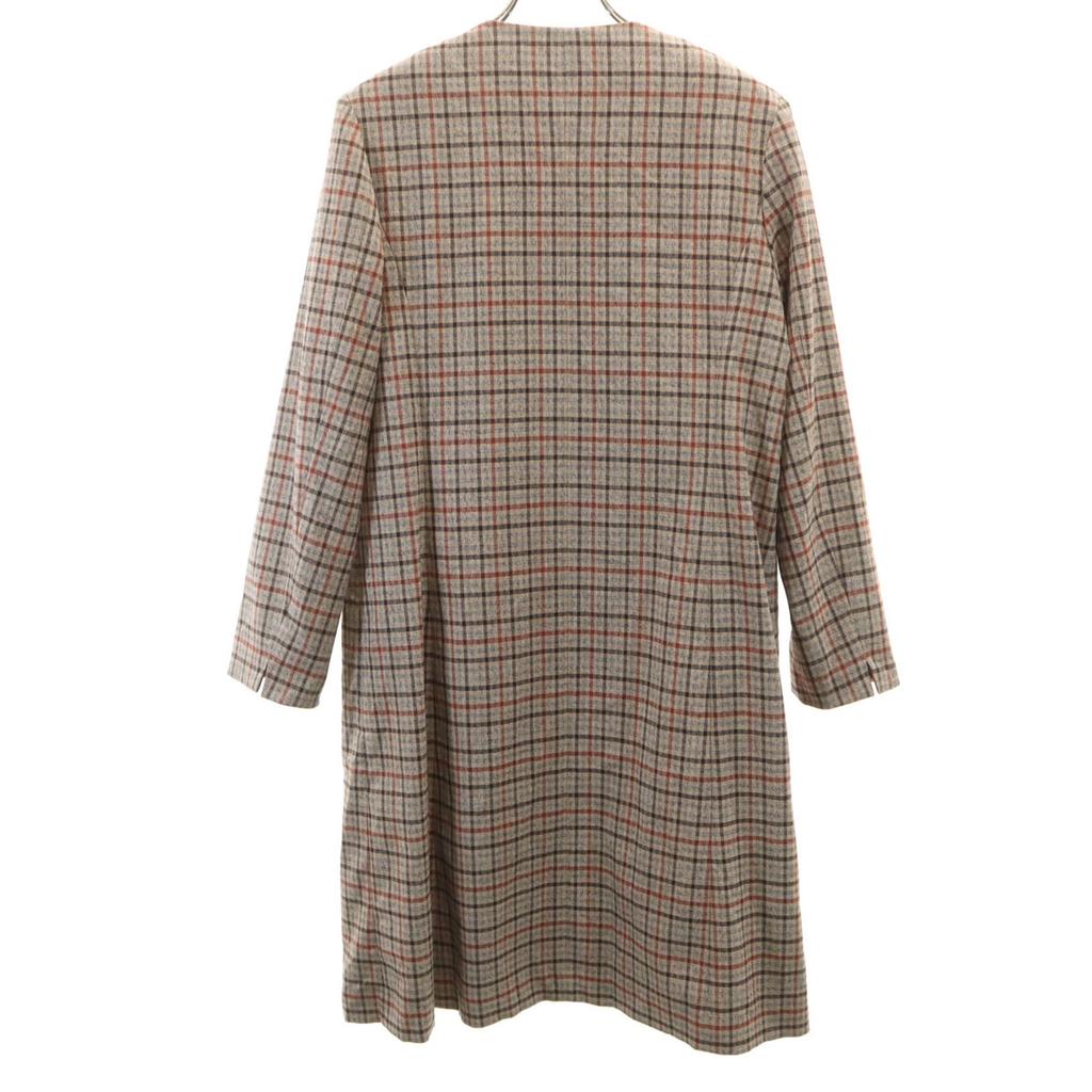 Aquascutum Check Pattern No color coat M Brown spring Women Used