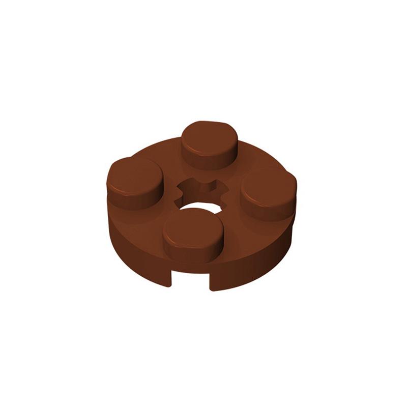 Non-Toxic Moc 10Pcs 4032 Round 2X2 With Axle Hole Building Blocks Kit Plate Bricks Particle Puzzle Idea Diy Toys Children Birthday Gifts