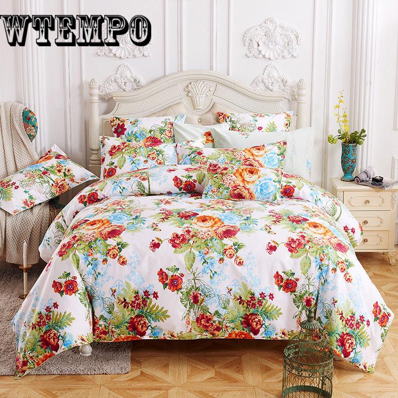 Buy Print Bedding Set Duvet Cover Queen King Quilt Blanket Cover Set at