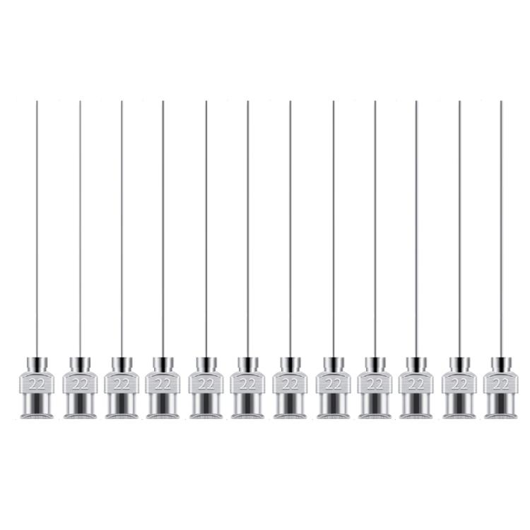 Pack of 12 Long Lastingly Stainless Steel Needle 50mm for Accurate Adhesive Dispensing with Enhancing Flows In DIY Projects