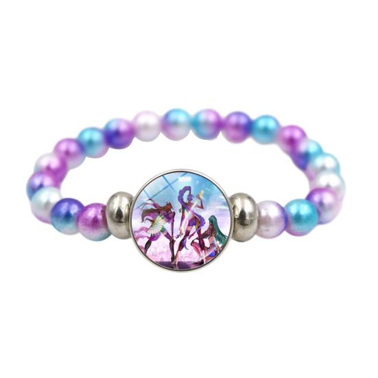 Yousheng Korean Pop Beaded Bracelet Anime Inspired Fashion Bracelet Colorful Beads Bracelet for Women Men Girls Boys Fans