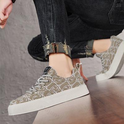 Men's Canvas Shoes 2026 Spring Autumn New Vintage Fashion Breathable Lace Up Sneakers Comfortable Outdoor Non Slip Casual Flats
