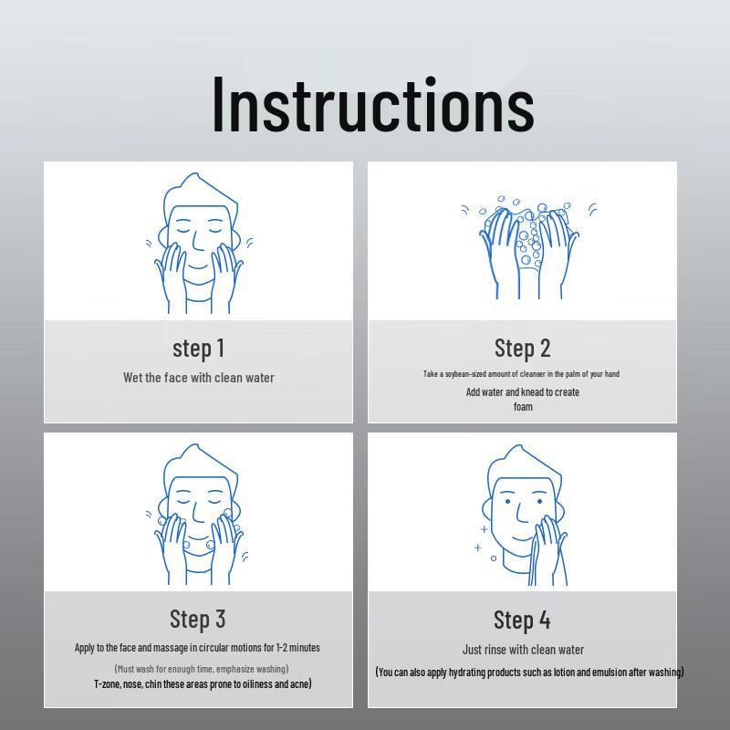 Hefengyu Men's Mite Removal & Oil Control Face Wash