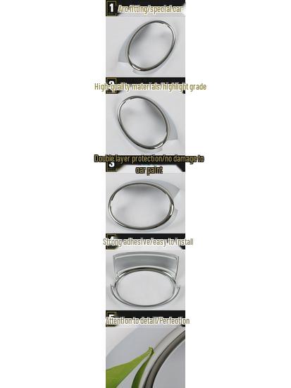 2020 RAV4 Car Logo Decorative Frame - Electroplated Sequin Sticker