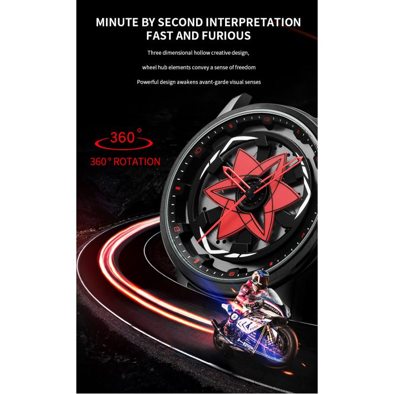 New High-value Men's Watch, Men's Watch with Three-dimensional Hollow Design, Waterproof Quartz Watch