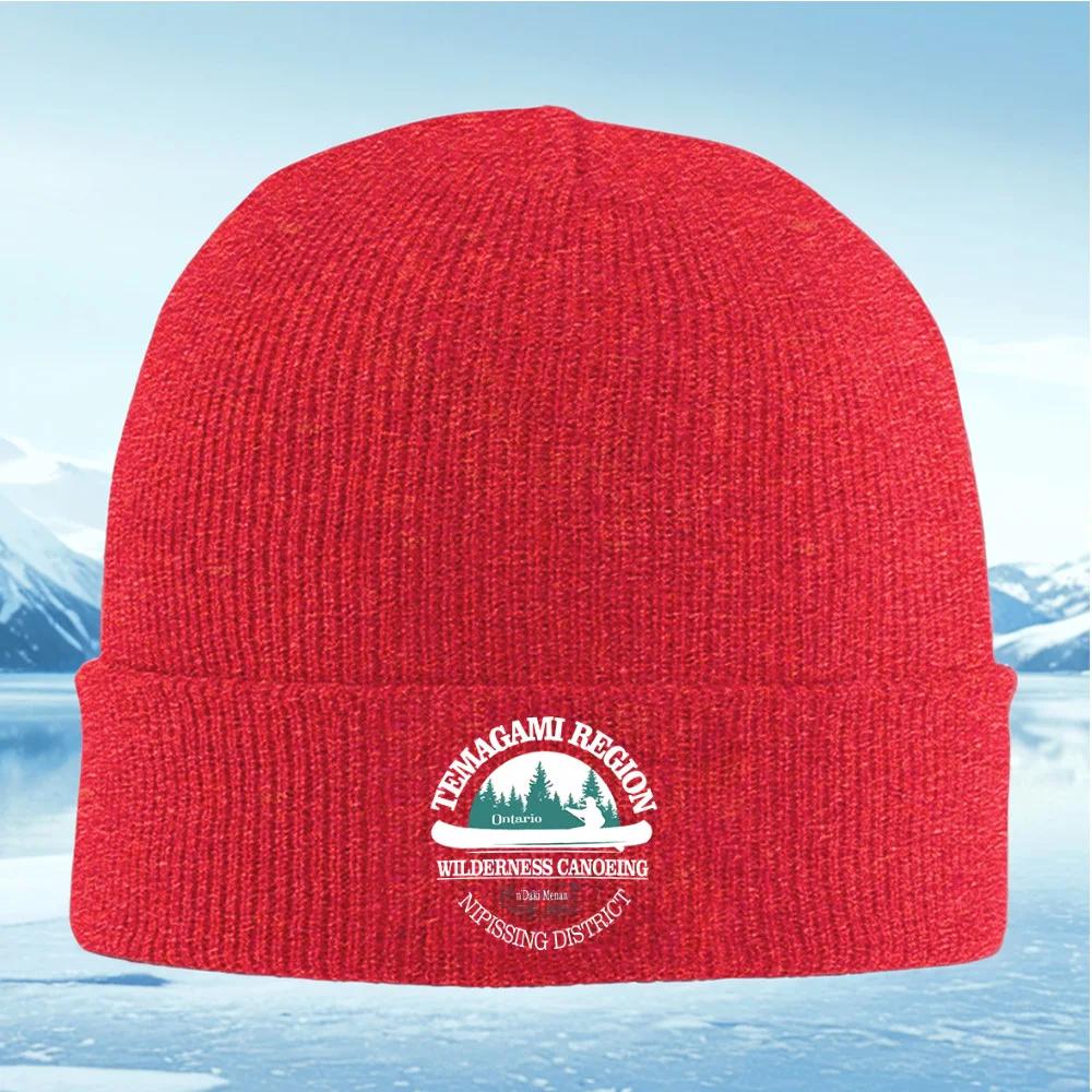 New Temagami Canoe Wilderness Ontario Region Canoeing Unisex Women Unisex Knitted Hat Beanie Pullover Cap Winter Thermal Warm Chris