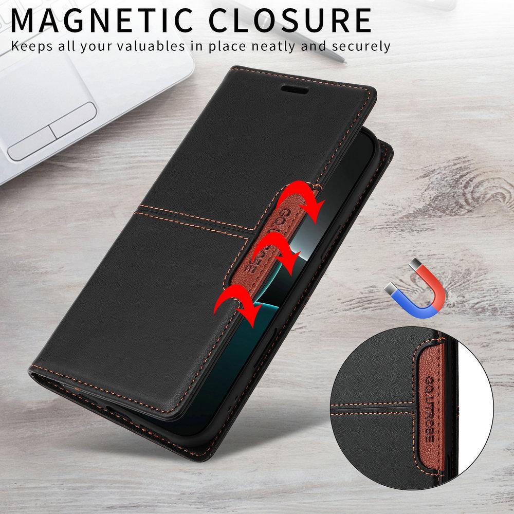 Anti-theft 360 Protect Leather Wallet Case for Apple iPhone 17 Pro Max Luxury Cover iPhone 16e 16 Plus 15 14 13 12 Xs Flip Funda