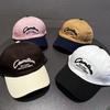 New Hat Retro Color Matching Cap Men's and Women's Autumn and Winter Retro Suede Sunshade Baseball Cap Soft Top