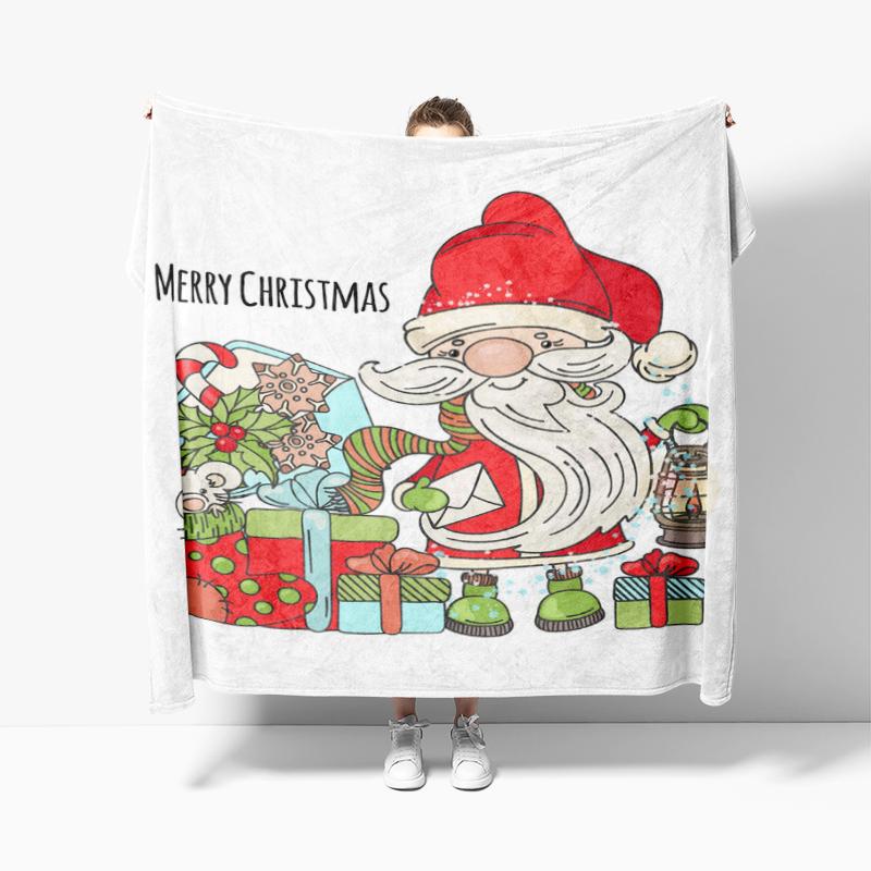 Dekoracja domu pluszowy koc Sofa koc Narzuta łóżko puszyste miękkie koce wystrój Kratka Nowoczesny Halloween Wesołych Świąt zima