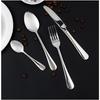 Silver Spoon Set Premium Stainless Steel Flatware Set Mirror Polished Cutlery Set Durable Home Kitchen Eating Tableware Set