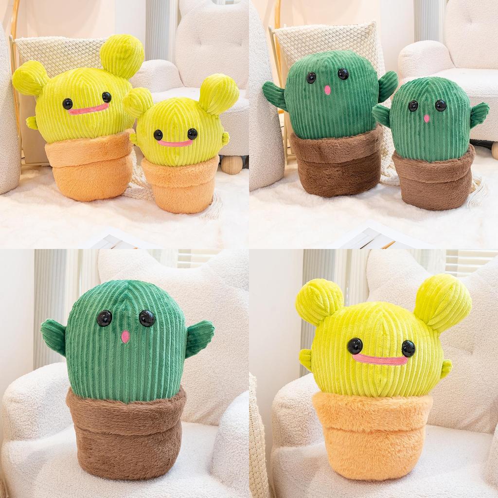 Decorazione Pianta Cactus Peluche con Fibra di Poliestere per Casa Soggiorno