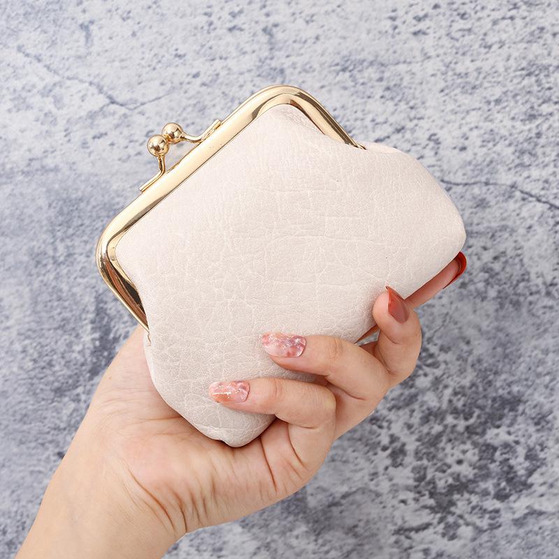 2023 Retro Candy Color Ladies Coin Purse & Short Wallet with Clasp