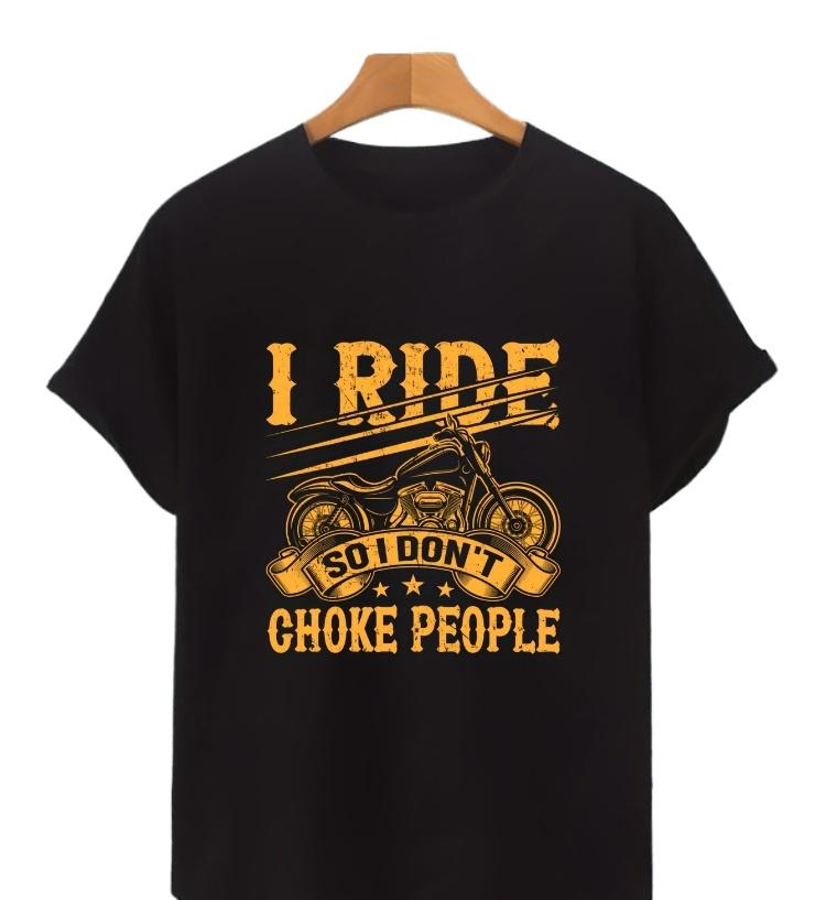 

Printed with retro motorcycle patterns casual cotton shortsleeved mens printed Tshirt 4XL