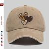 Pc Pcs Leopard Print Heart Baseball Cap for Women Men Adjustable Snapback Vintage Curved Brim Lightweight Suitable for Dat