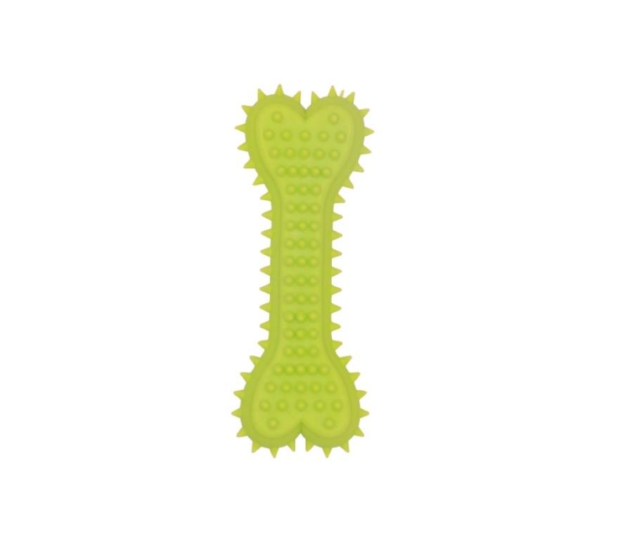 Eco-friendly Heart-shaped Chew Toy for Small Dogs - Durable TPR Teeth Cleaning Stick