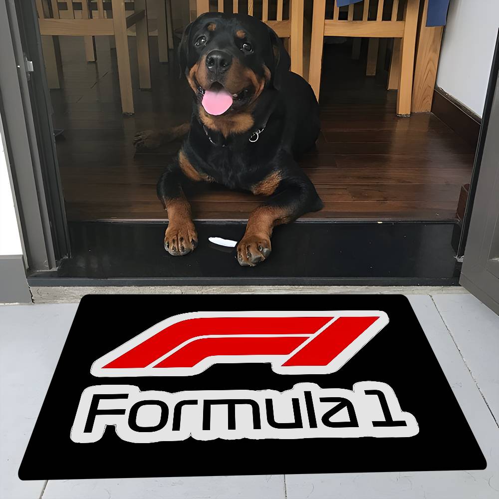 F-F1S F-Formula 1 LOGO Floor Mat Anti-slip Absorb Water Long Strip Cushion Bedroon Mat Alfombra