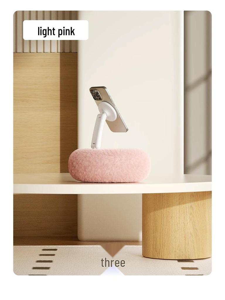Happy MagSafe Pillow Stand: Versatile Magnetic Holder for Phone/Tablet In Bed, Sofa, Table, or Floor for Live Streaming or Relaxing.