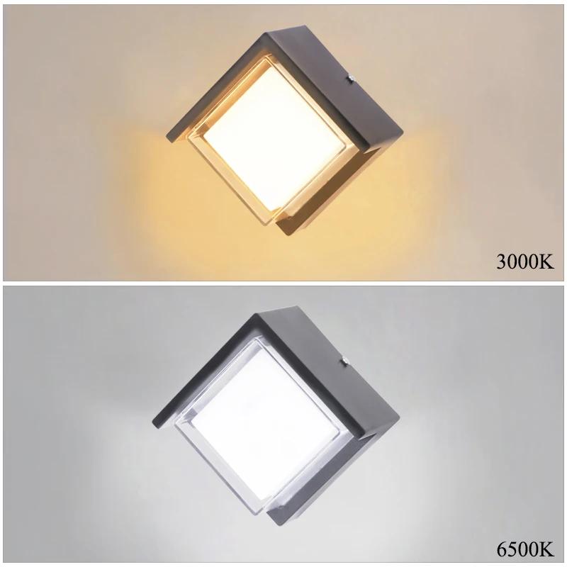 LED Wall Lamp Lighting 12W Warm White for Indoor Outdoor Home Decoration Light