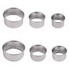 3PCS Round Stainless Steel Biscuit Mold Dumpling Skin Cutting Mold DIY Biscuit Pastry Cake Baking Tools Kitchen Baking Gadget