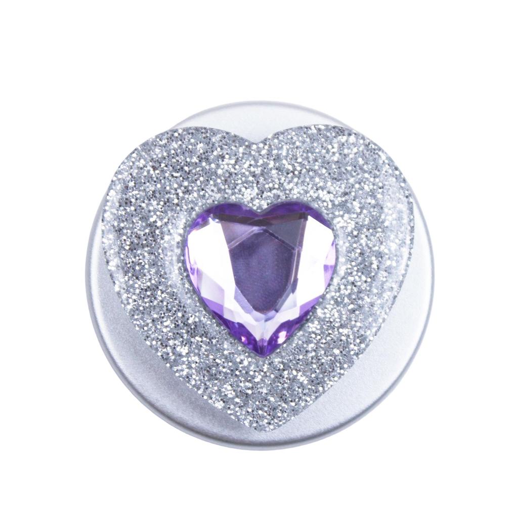 Creative Rhinestone Heart MagSafe-Compatible Magnetic Bracket with Strong Suction and Retractable Airbag
