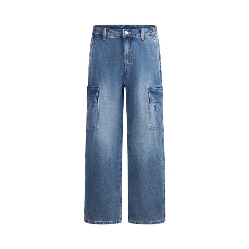 NVG·YOUNG Men's Loose Straight Denim Jeans