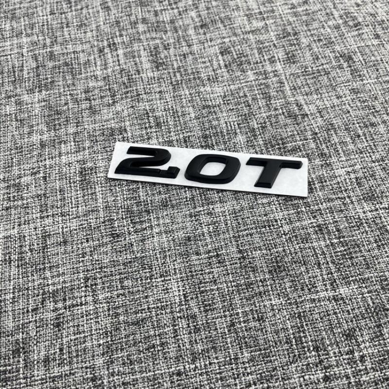 2.0T Car Logo Car Displacement Standard Split 3D Three-dimensional Metal Label Rear Labeling Fender Personalized Label