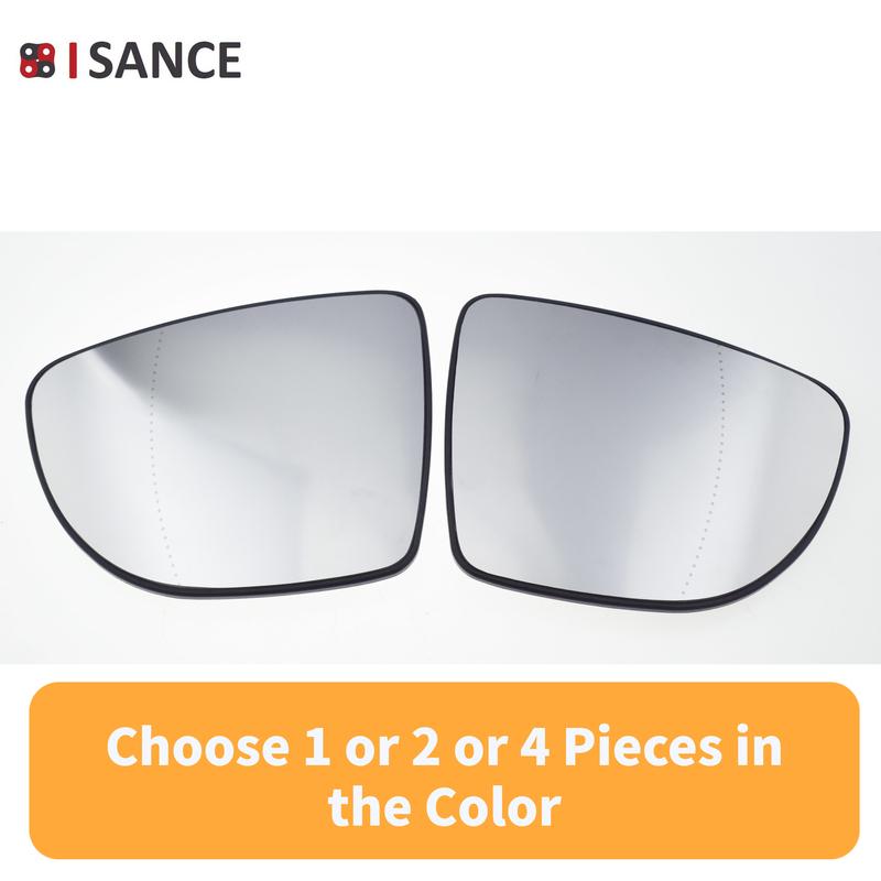 Heated Left or Right Side Rearview Mirror Glass W/ Backing Plate For Nissan Micra 2016- & Renault Captur Clio Zoe 2012-