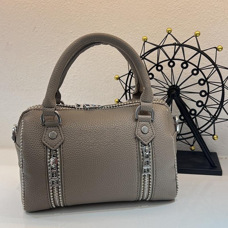 Francouzská Crossbody taška přes rameno Všestranná dámská polštářová taška Boston Velká kapacita Taška s hroty z vrbového proutí