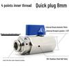 Pneumatic 304 Stainless Steel Ball Valve with Manual Male Thread Air Tube Connector
