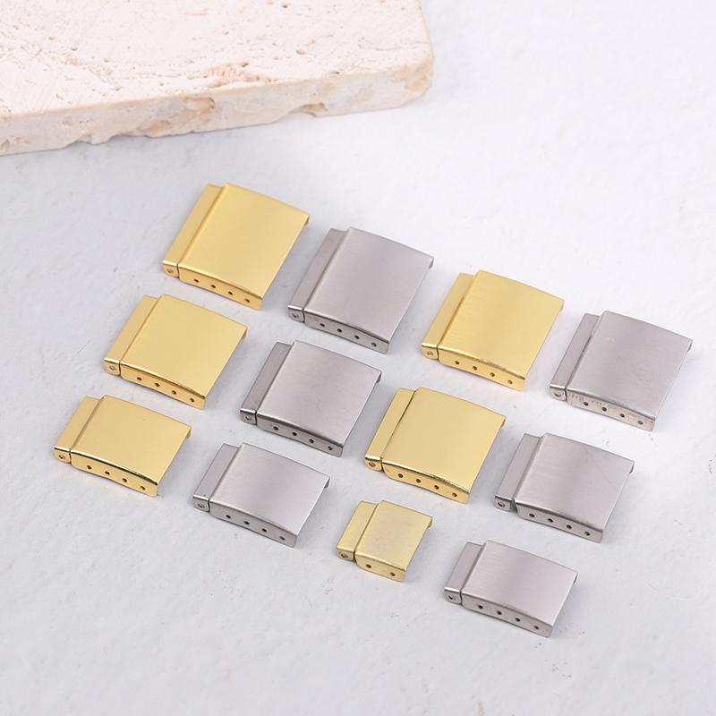 1 Stück Silber/Gold 12-22 mm Stahl Uhrenarmband Armband Verlängerungsverschluss Verlängerung Mit Stufengurt Zubehör Für Uhrenreparatur