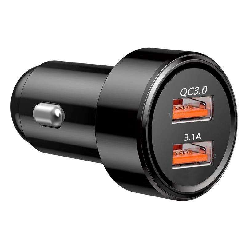 Quick Charge 3.0 Car Charger For Mobile Phone Dual Usb Car Charger Qualcomm Qc 3.0 Fast Charging Adapter Mini Usb Car Charger
