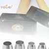 10Pcs/Set Round Handle Wedges Steel Hammer Handle Splitting Wedge For Repair Axe Claw Hammer Steel For Carpentry Maintenance