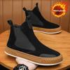 Faux Suede Men's Ankle Boots Warm Man Chelsea Boots Slip-On Cotton Snow Boots for Male Retro Casual Shoes Botines Para Mujere