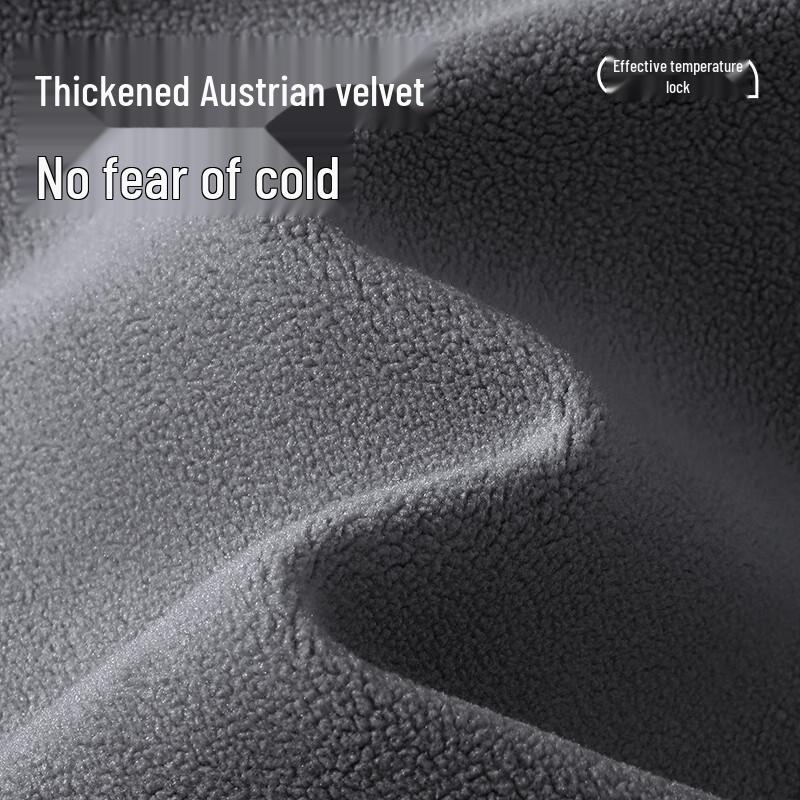 JEANSWEST LIFE Men's Crewneck Plush Thickened Sweatshirt