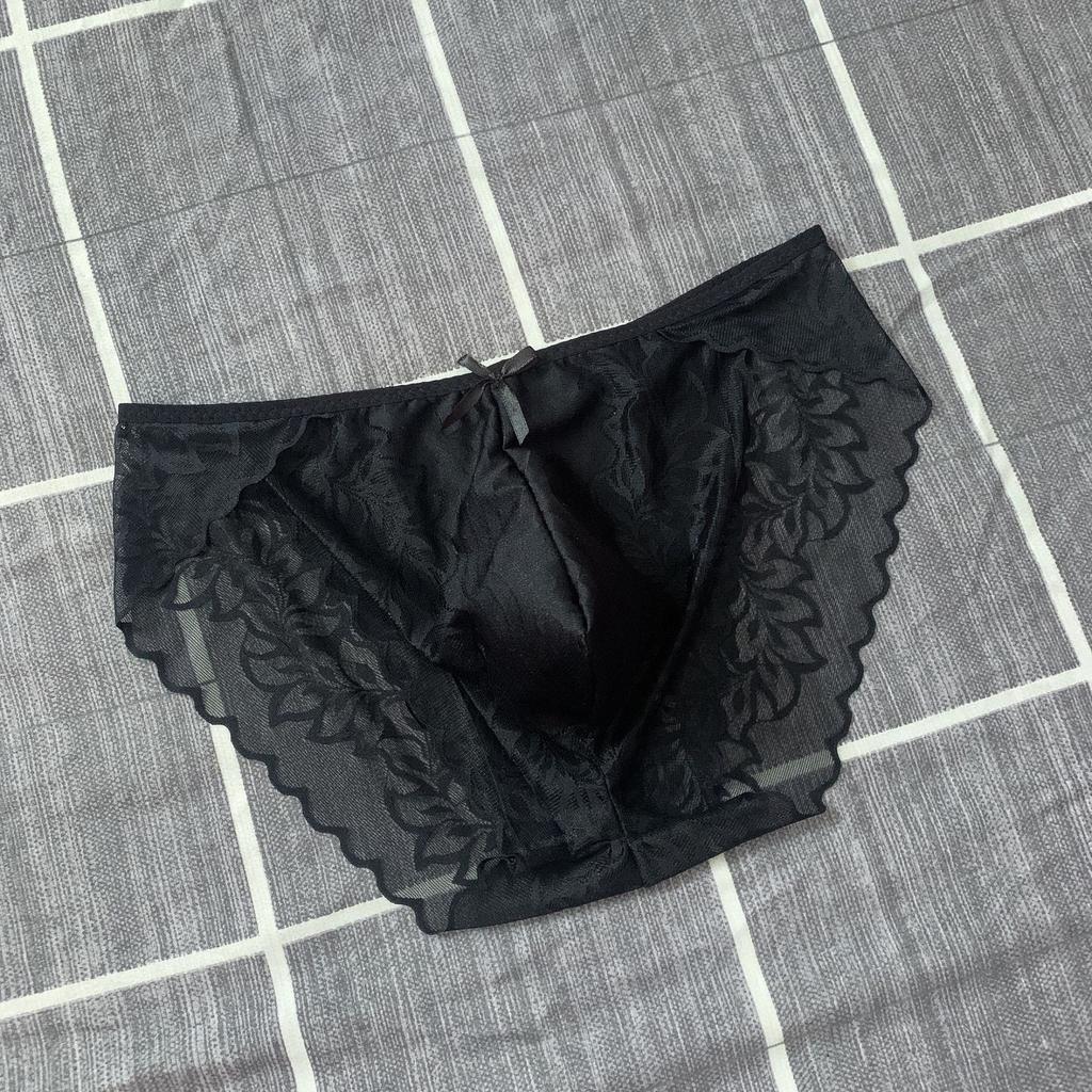 Hot Men Underwear New Sexy Temptation Lace Men'S Briefs Breathable Seamless Underpants Man U Convex Pouch Knickers Sissy Panties