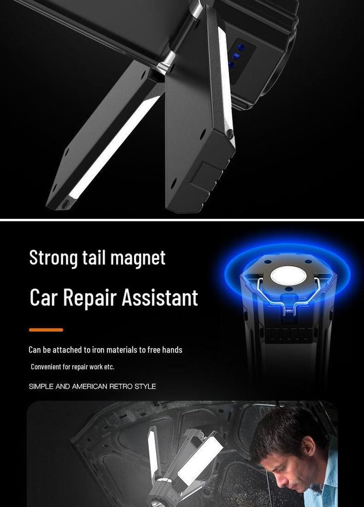 Multifunctional Rotatable LED Camping Lantern & Flashlight