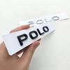 LMN1 2026 Hot VOLKSWAGEN 3D ABS Chrome Black Logo Polo Emblem Letters Badge Car Rear Trunk Sticker For VW Polo MK7 MK8 GTI 2019-2025