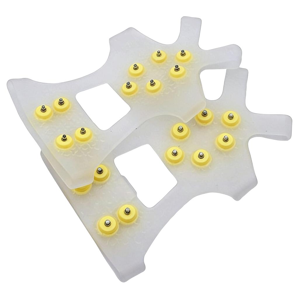Winterschuhspikes mit 10 Spikes, geeignet für winterliche Outdoor-Aktivitäten wie Wandern, Trekking, Eisfischen, Schnee und Eis.