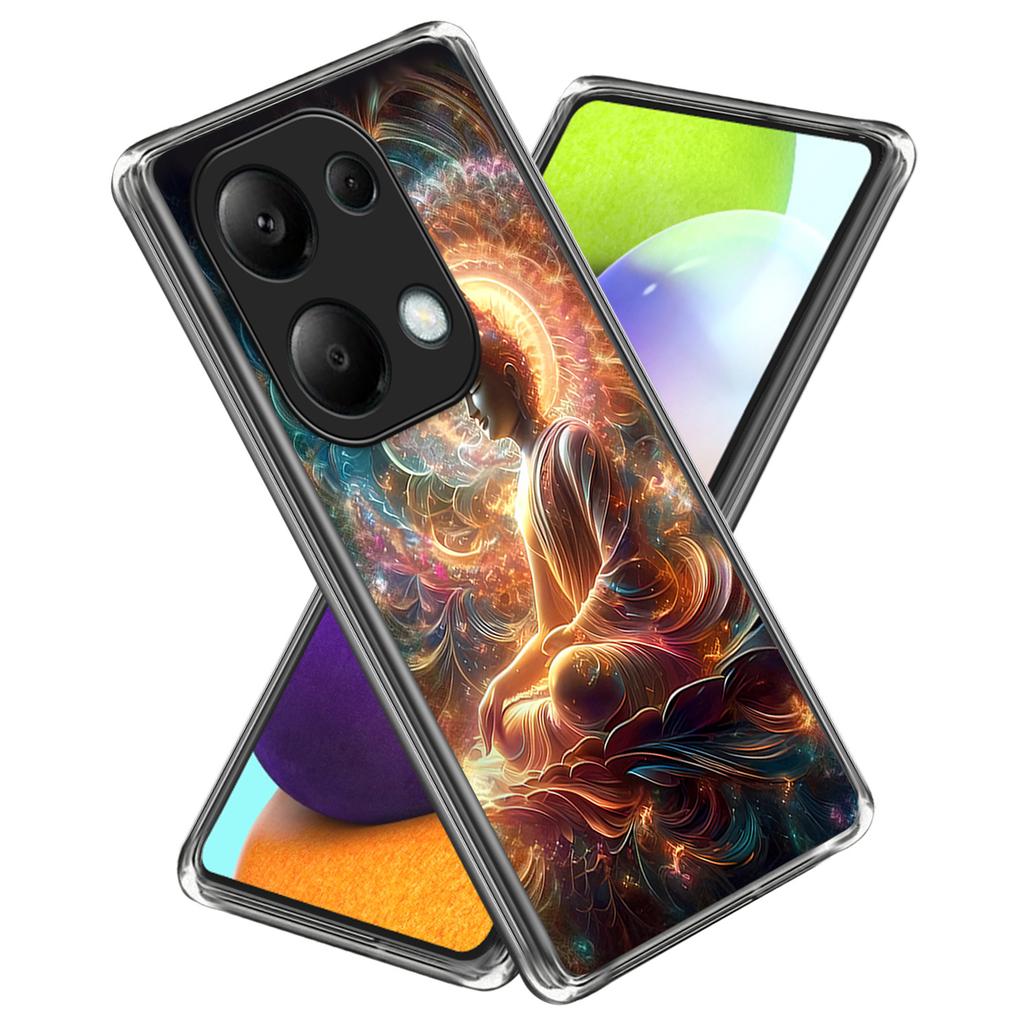 For Xiaomi Redmi Note 13 Pro 4G/Xiaomi Poco M6 Pro 4G Case Shock-Absorbent TPU Pattern Printed Phone Cover