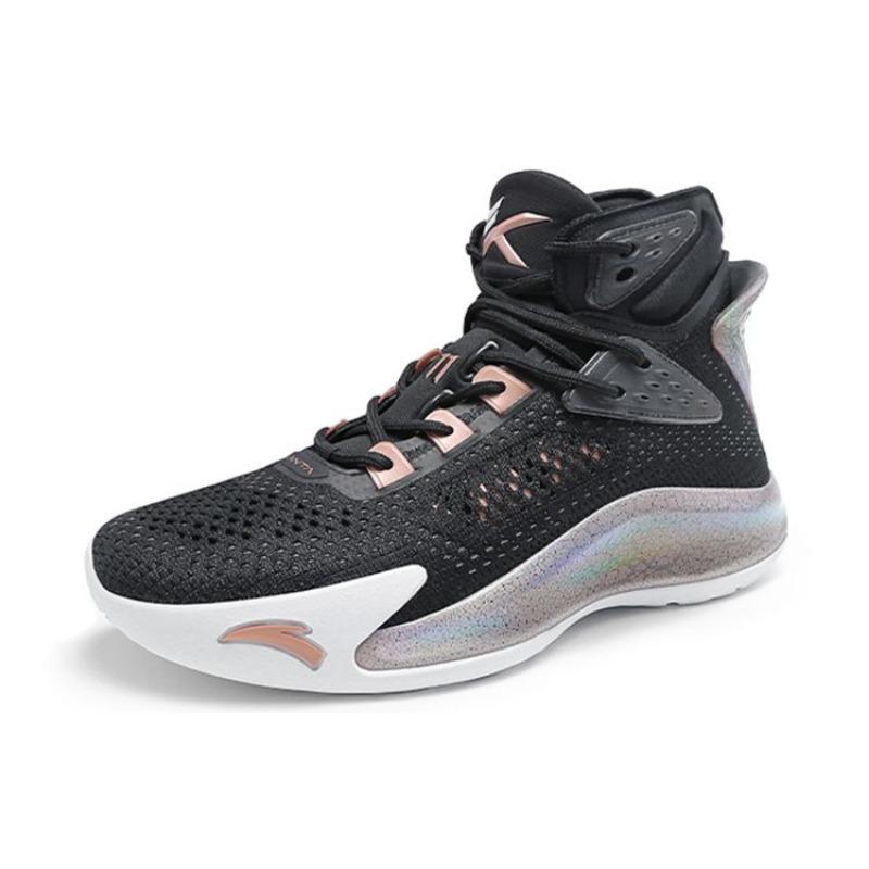 Anta KT5 Thompson Have Fun Comfortable Versatile High-Top Basketball Shoes Men Sneakers Black Gold 112031101-5