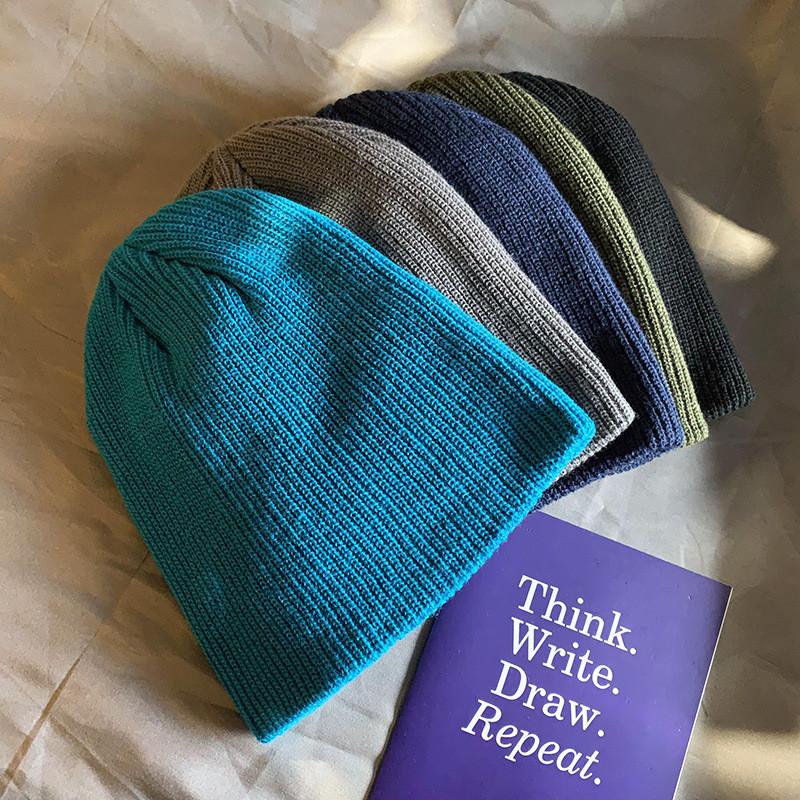 Vintage Knitted Winter Hat With Thick Warm Acrylic For Men And Women