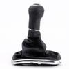 New 5 Speed Gear Shift Knob Gaitor Boot Black PU Leather for    Jetta GTi MK4 1999 2004