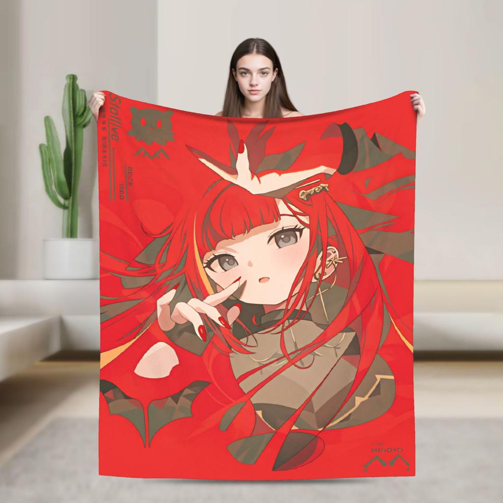 Akane Lize Singer Blanket Quality Warm Soft Throw Blanket Autumn Travel Home Decor Funny Bedspread
