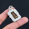 925 Silver Iron Tiger Eye Stone Daughter Bezel Engagement Unique Pendant Jewelry