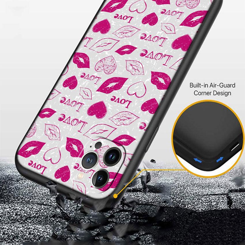 Sexy red lips New High-End Shell Phone Case for iPhone SE X XS XR 16E 11 17 Pro Max 8 7 6 6s Plus