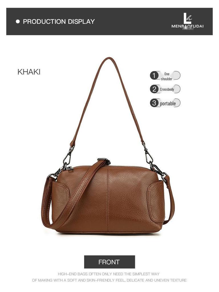 European & American Fashion Single Shoulder Crossbody Bag – Women's Leather Small Mummy Bag