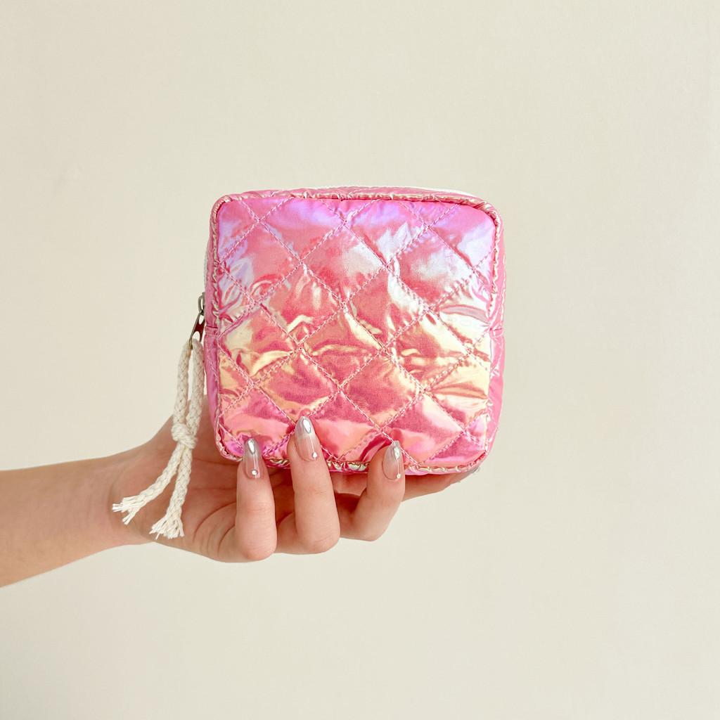 Travel Cosmetic Storage Bag With Butterfly Knot Pattern For Women And Teens